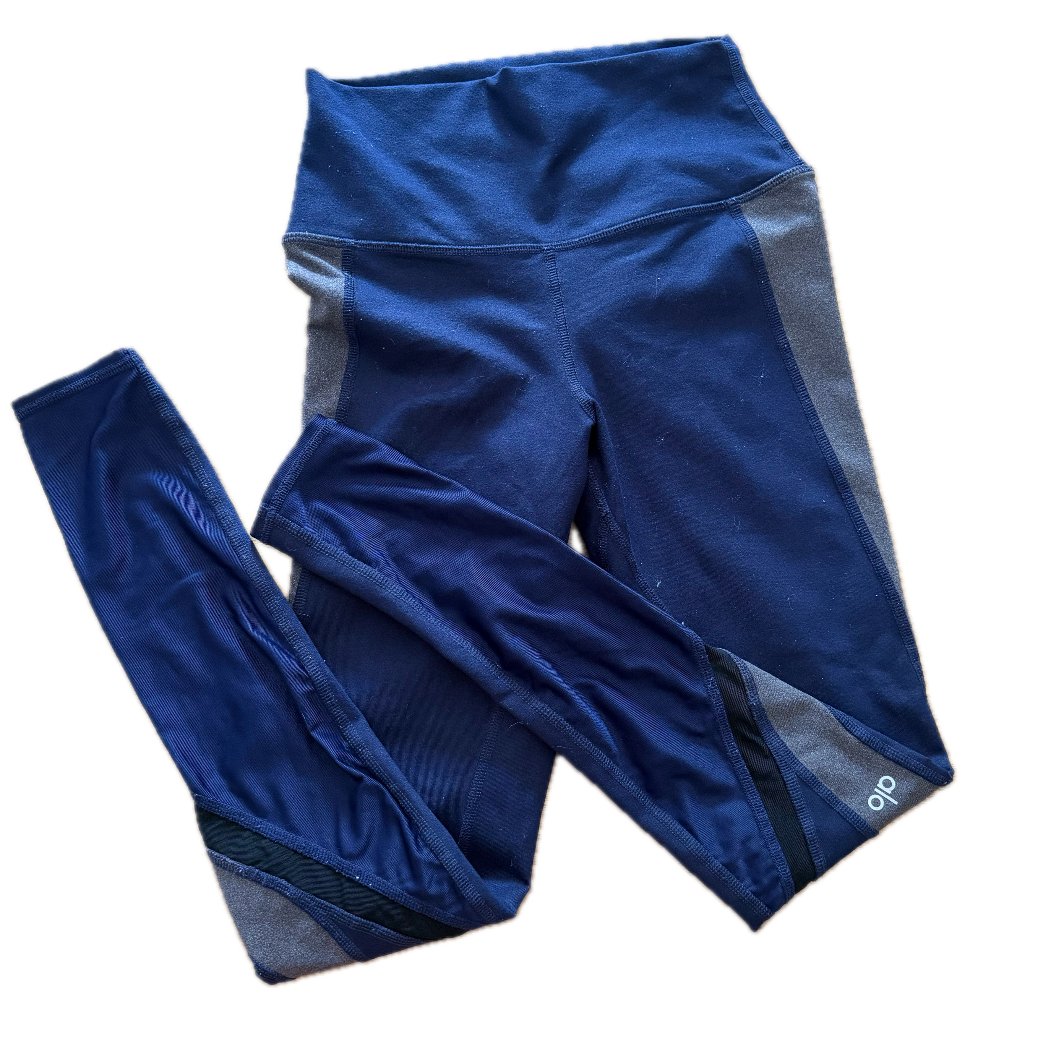 Legging talla XS azul con gris