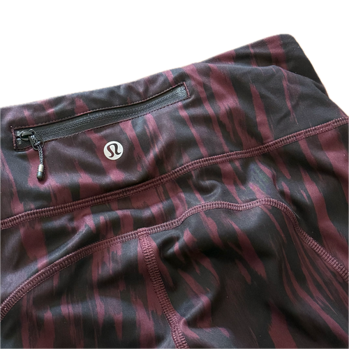 Legging talla 4 estampado vino y negro