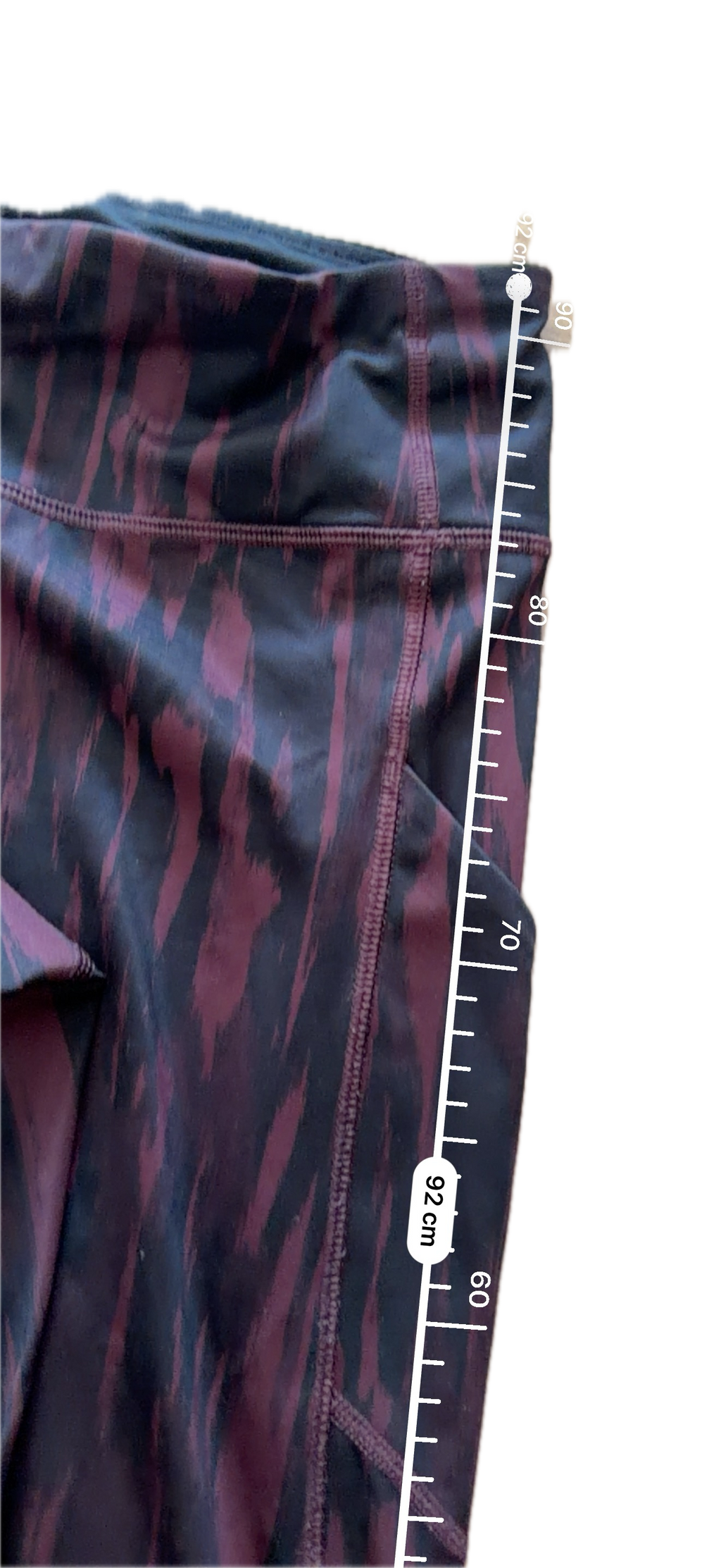 Legging talla 4 estampado vino y negro