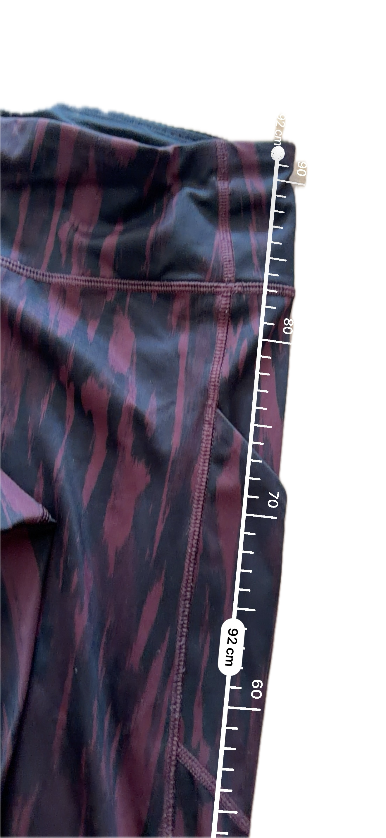 Legging talla 4 estampado vino y negro