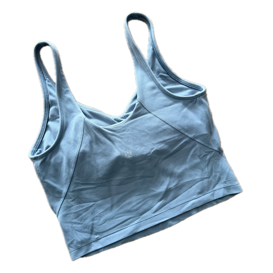 Crop top Align talla 4 azul gris