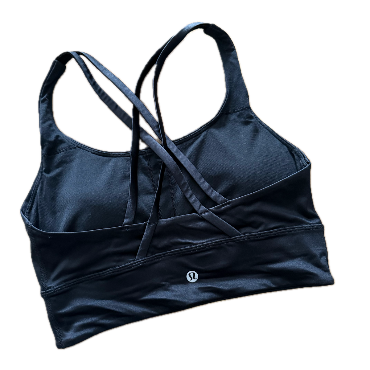 Top talla 6 negro brillosito