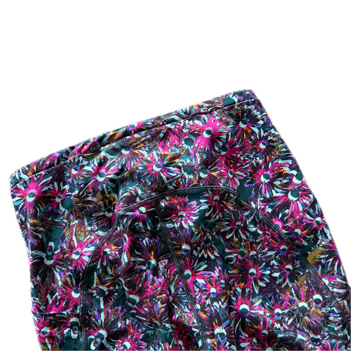 Legging talla 6 estampado de flores rosa