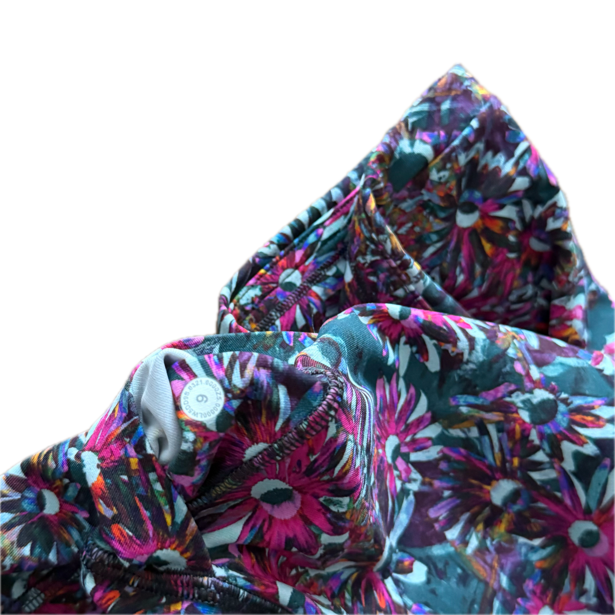 Legging talla 6 estampado de flores rosa