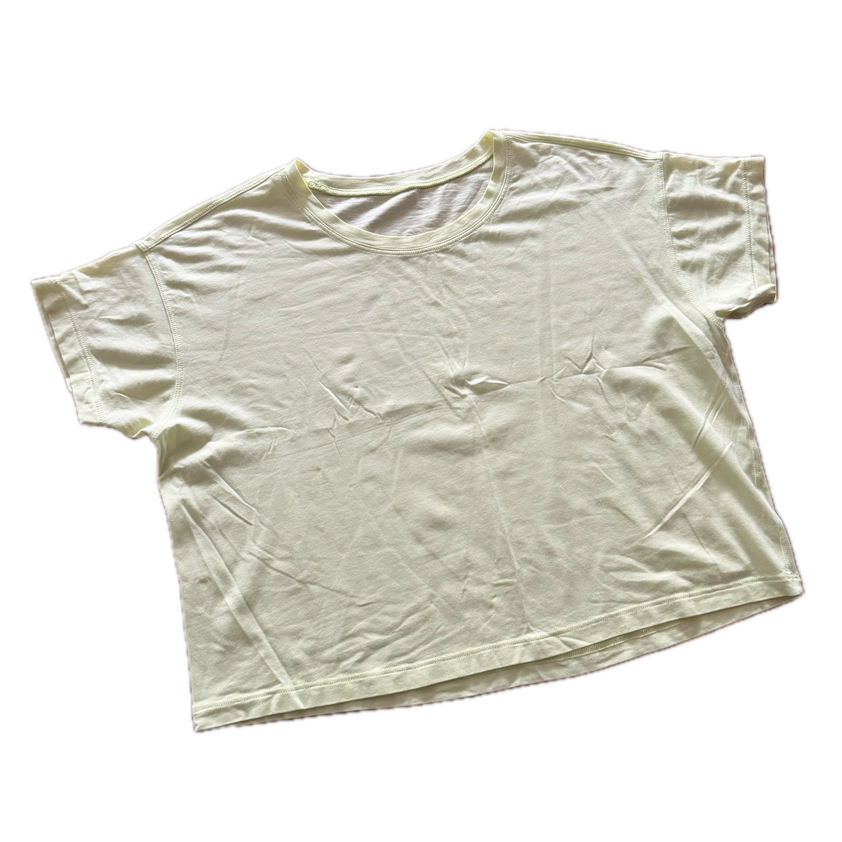 Playera talla 8 amarilla claro