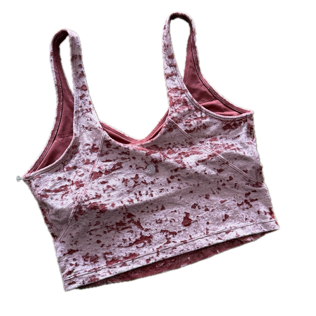 Crop top talla 8 velvet rosa