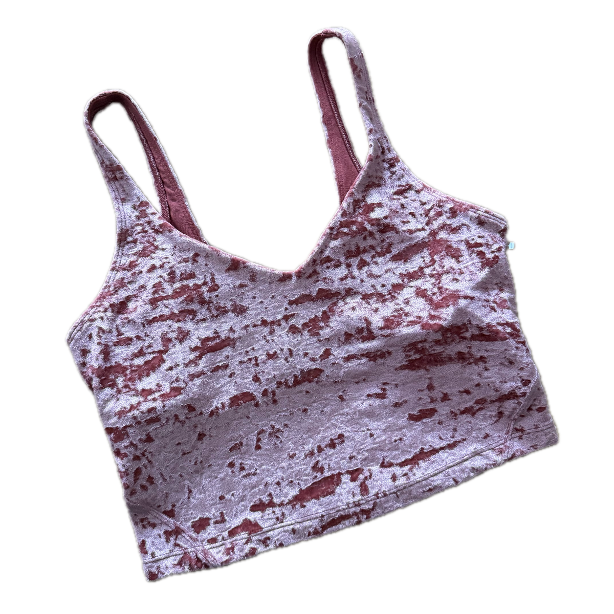Crop top talla 8 velvet rosa