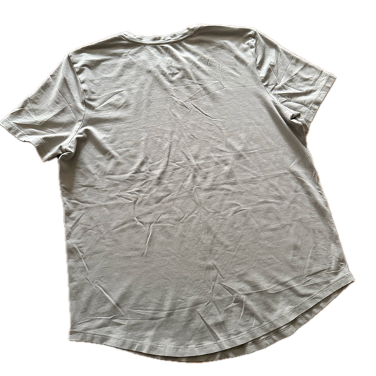 Playera talla 10 gris algodón suave