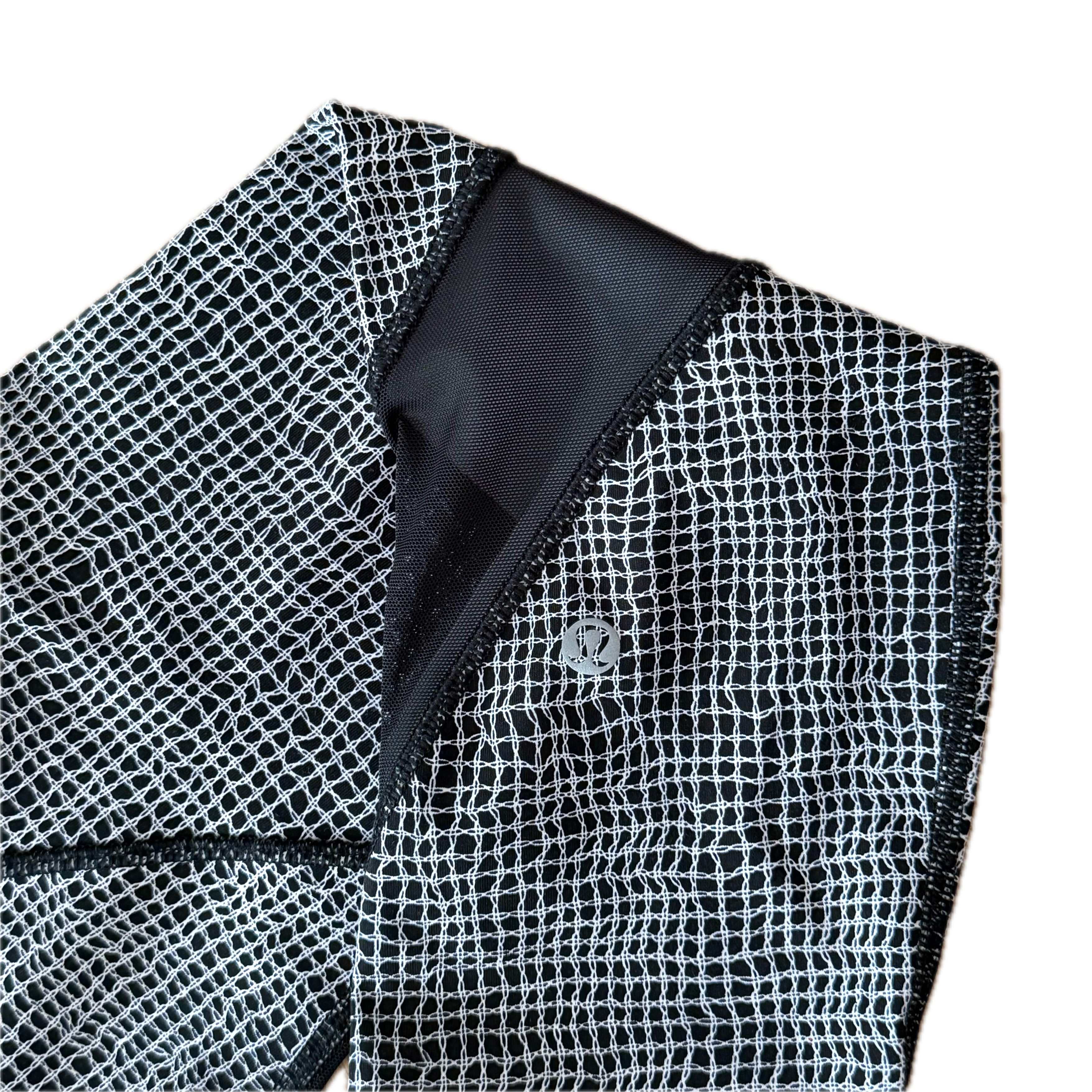 Legging 90 cm Lululemon talla 6 print blanco/negro tela Luxtreme™