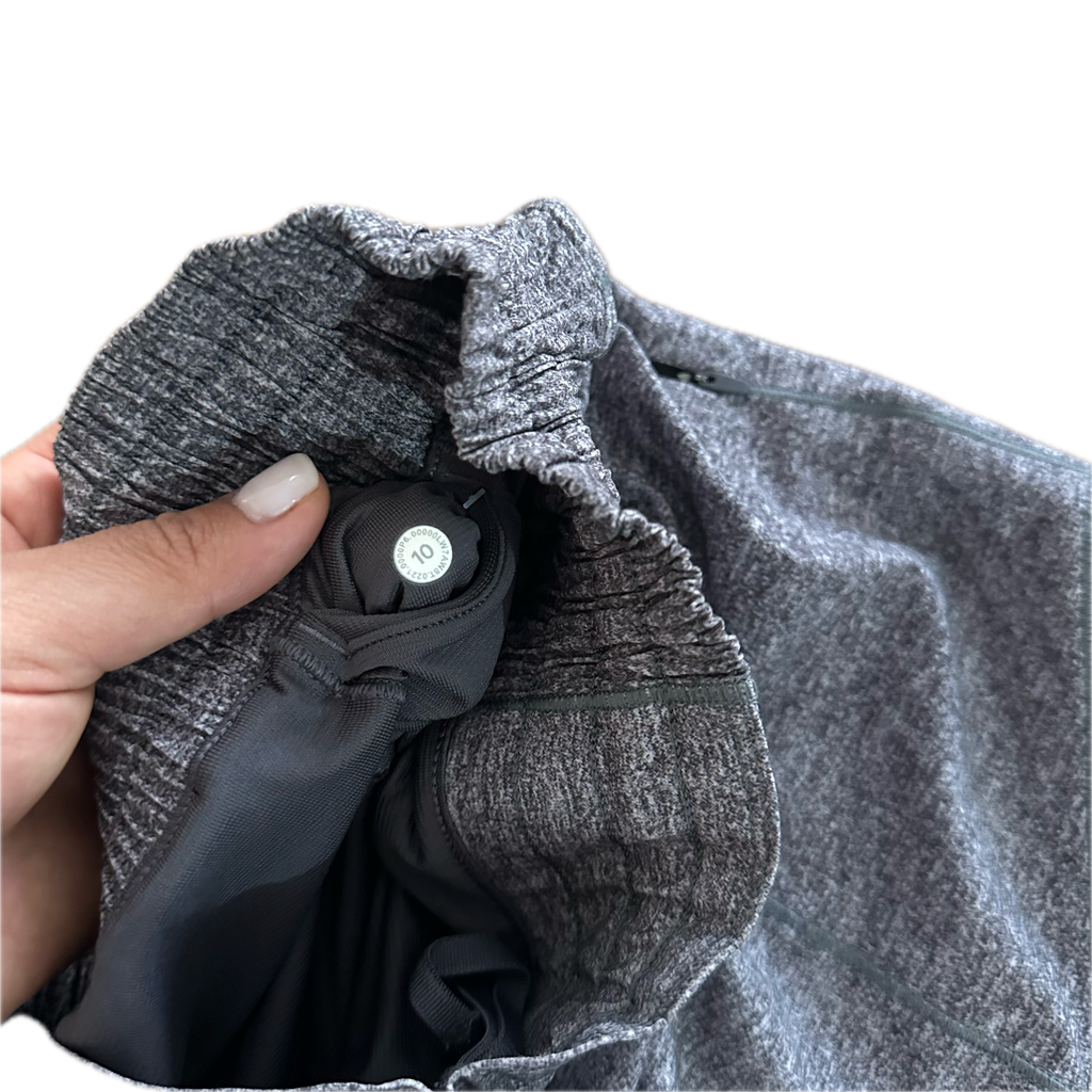 Short Lululemon L gris jaspeado