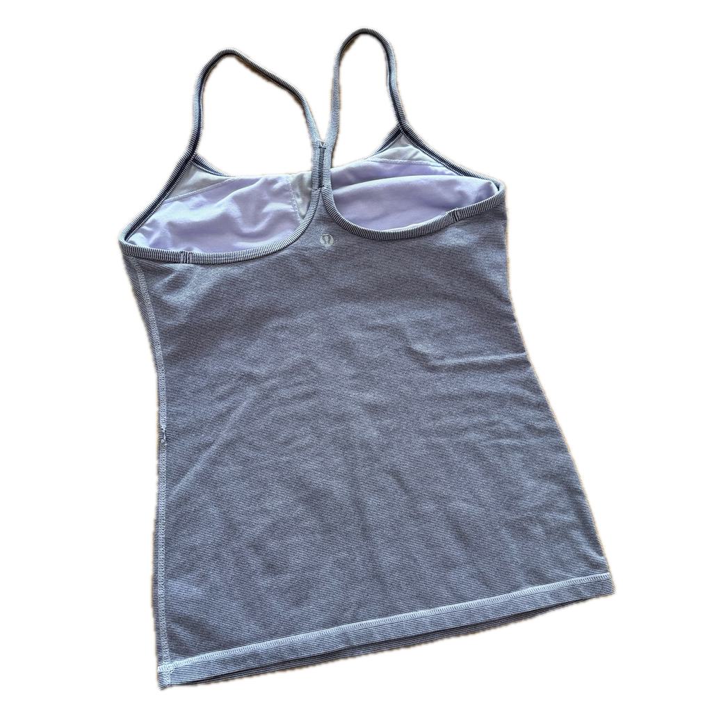 Tank talla 6 lila con rayitas