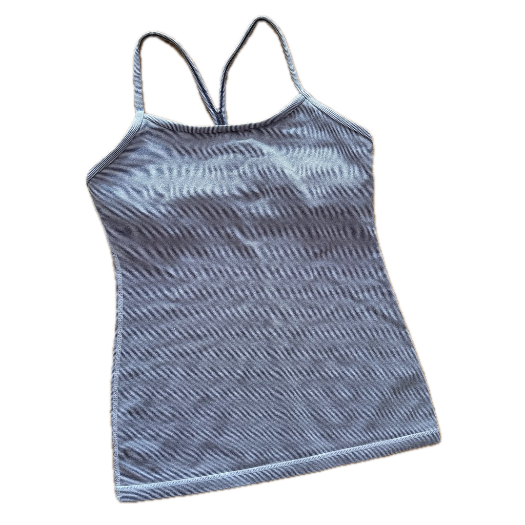 Tank talla 6 lila con rayitas