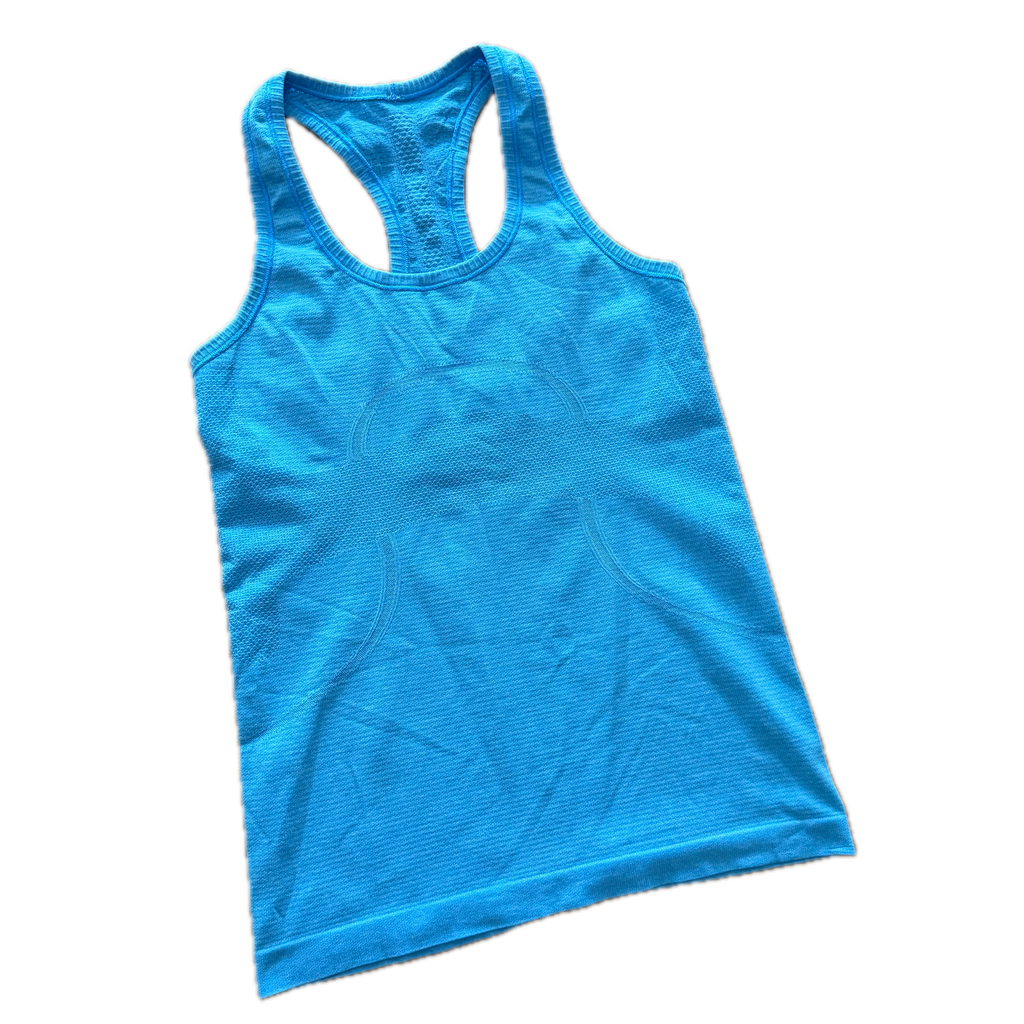 Tank talla 6 azul tela anti olor