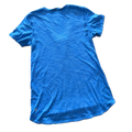 Playera talla 6-8 azul jaspeada