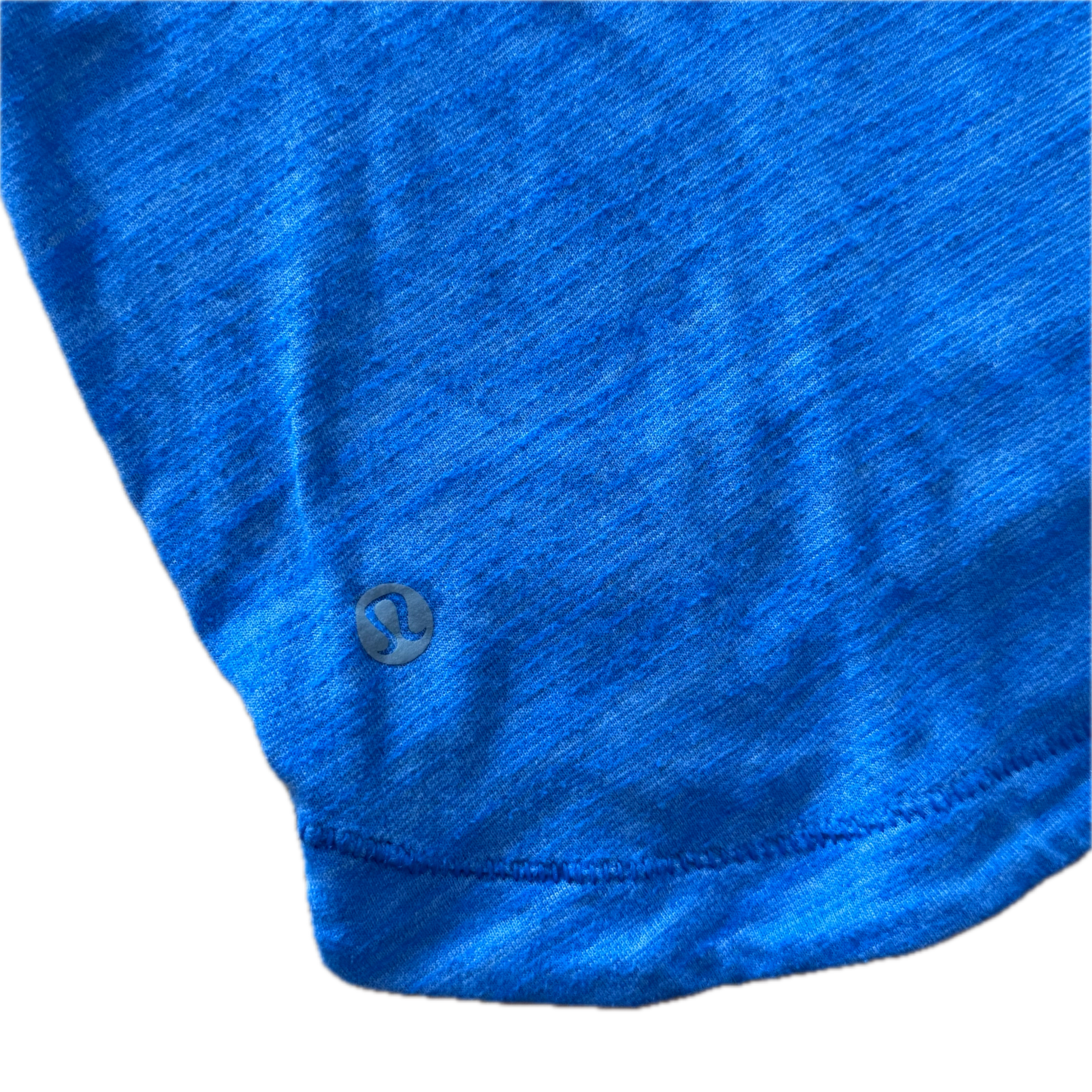 Playera talla 6-8 azul jaspeada