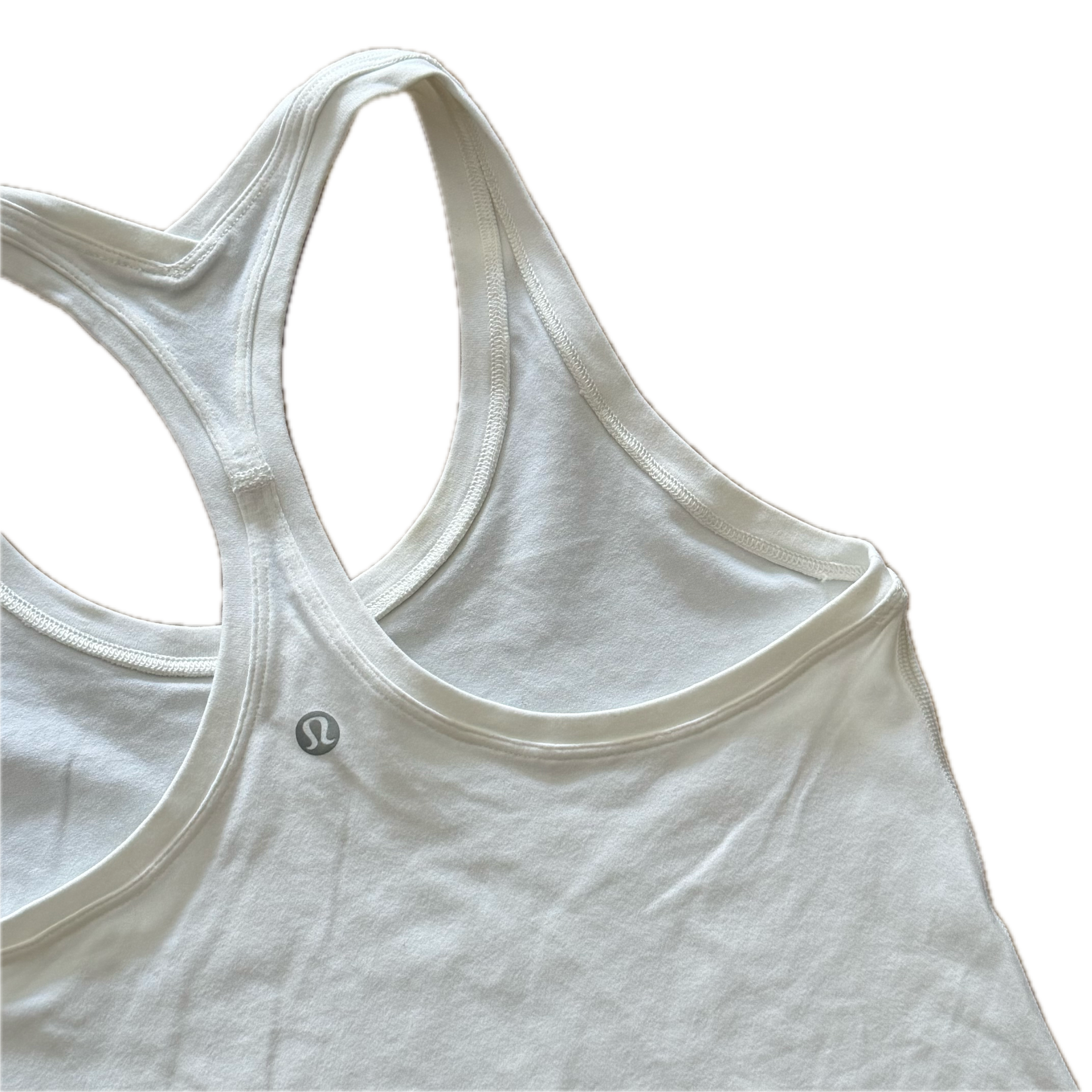 Tank Lululemon talla 6 blanca tela Vitasea™