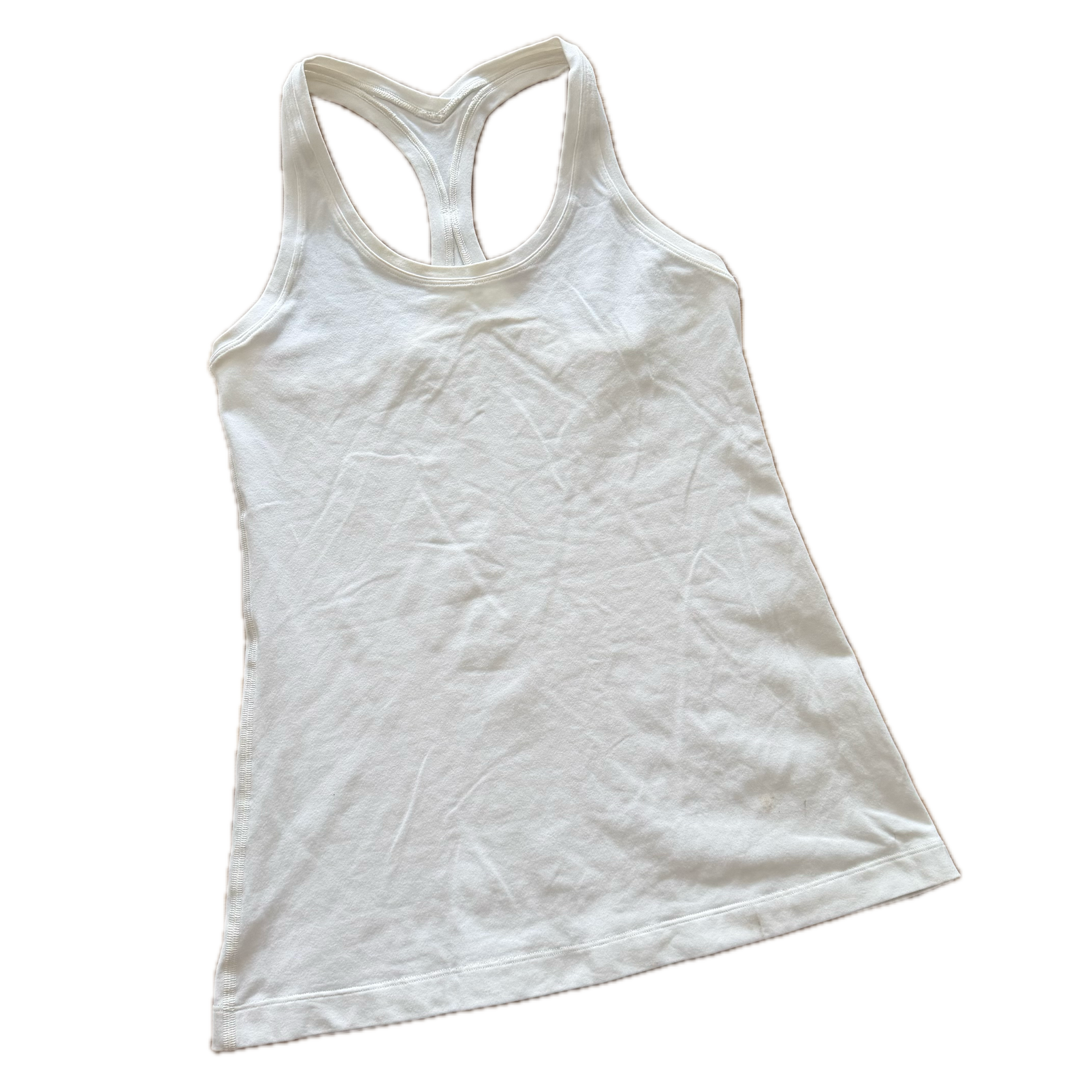Tank Lululemon talla 6 blanca tela Vitasea™
