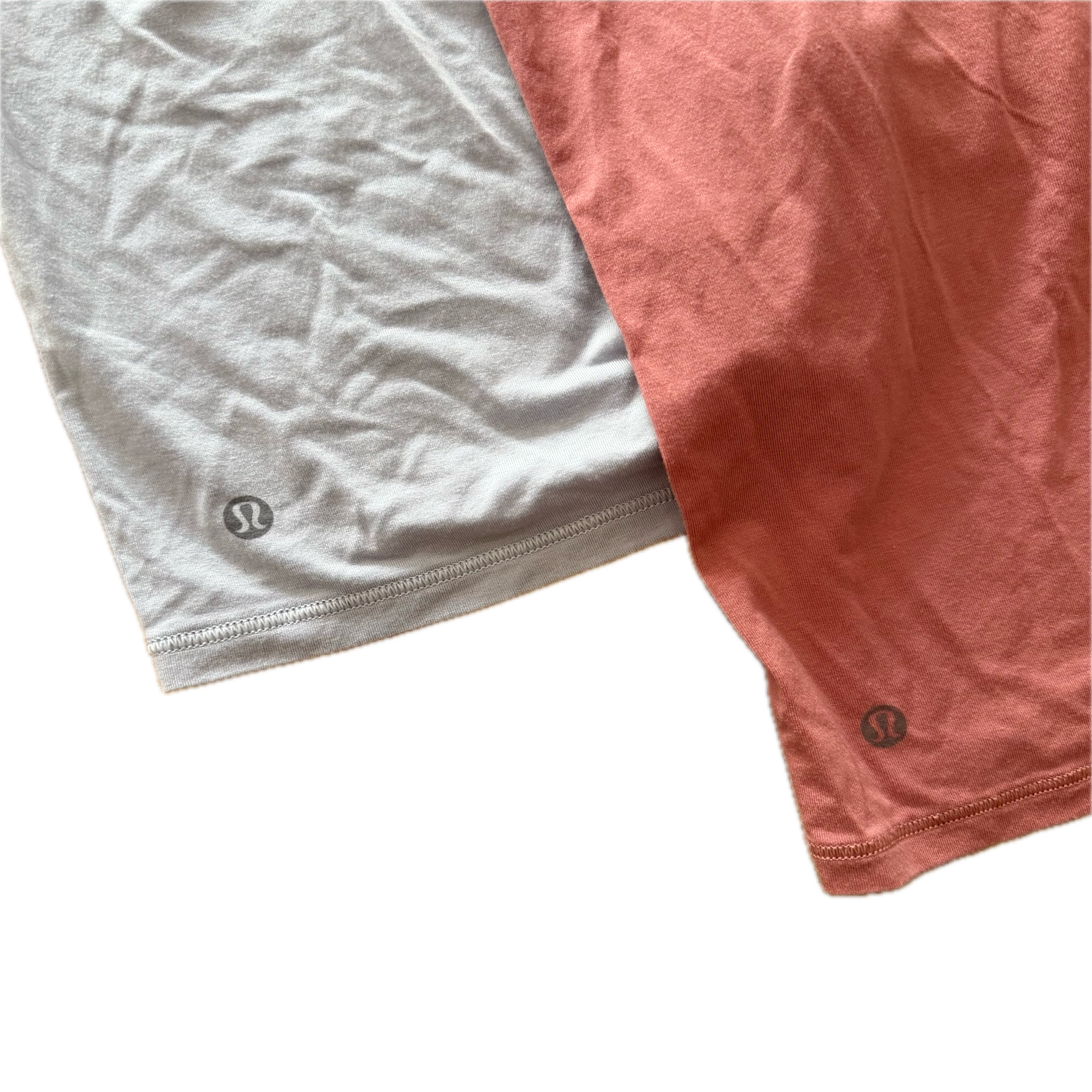 Shorts interiores Lululemon talla 8 azul y rosa tela Nulu™