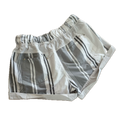 Short talla 4 rayas blancas y grises