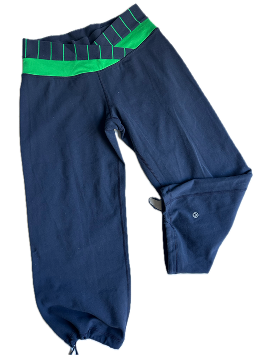 Legging 4 wide leg azul marino