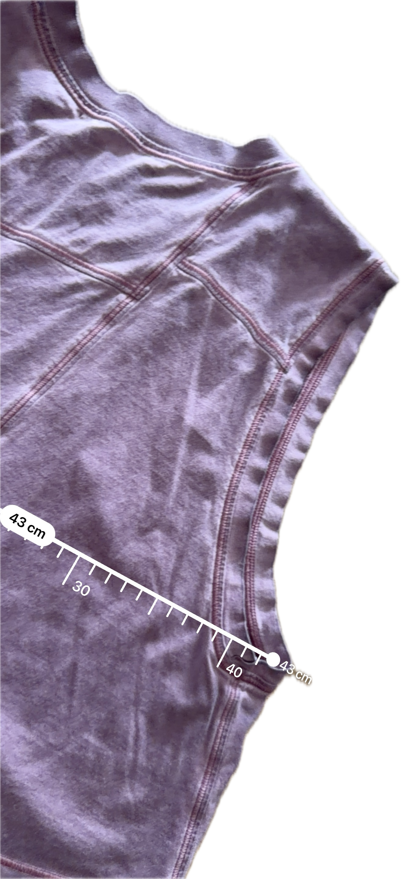 Tank crop Lululemon talla 8 lila tela Nulu™