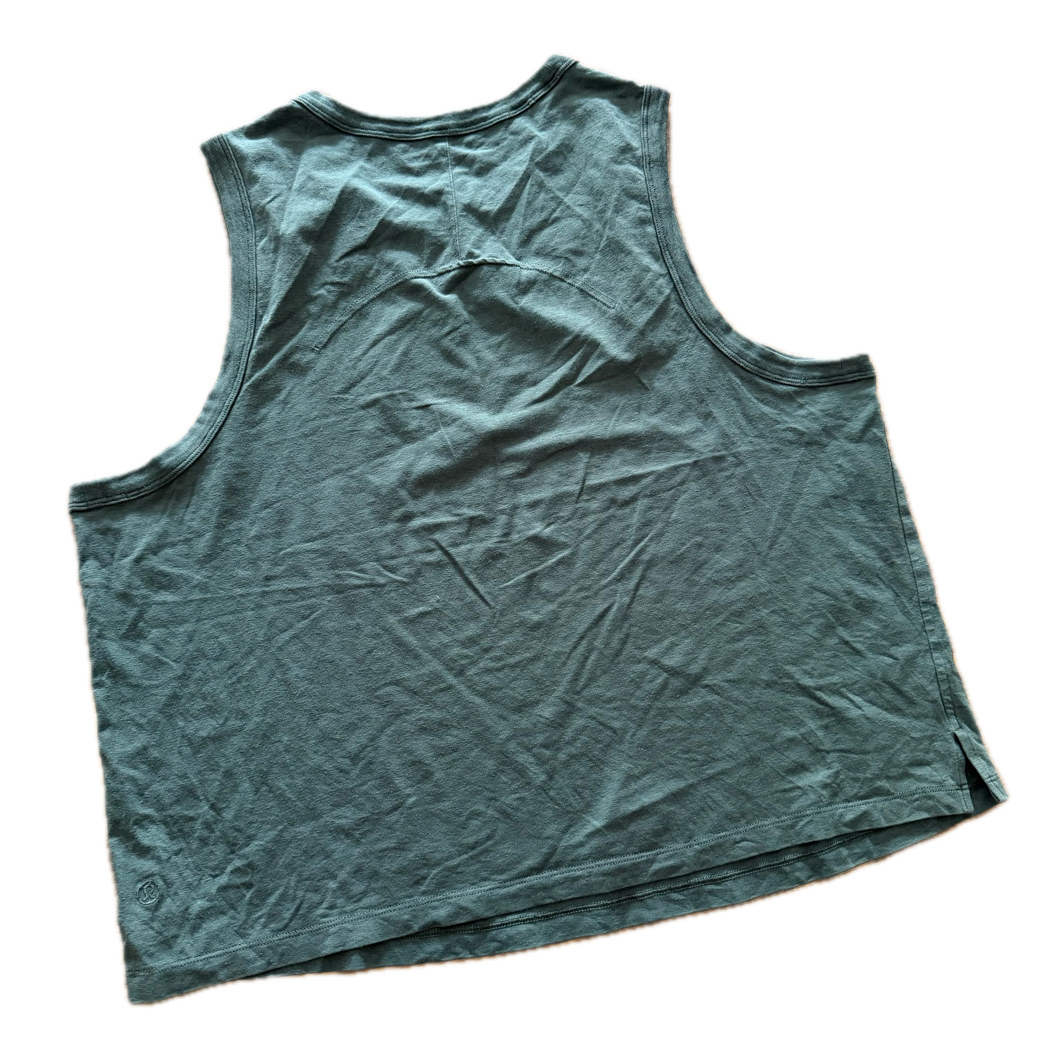 Tank Lululemon talla 12 verde tela Vitasea™