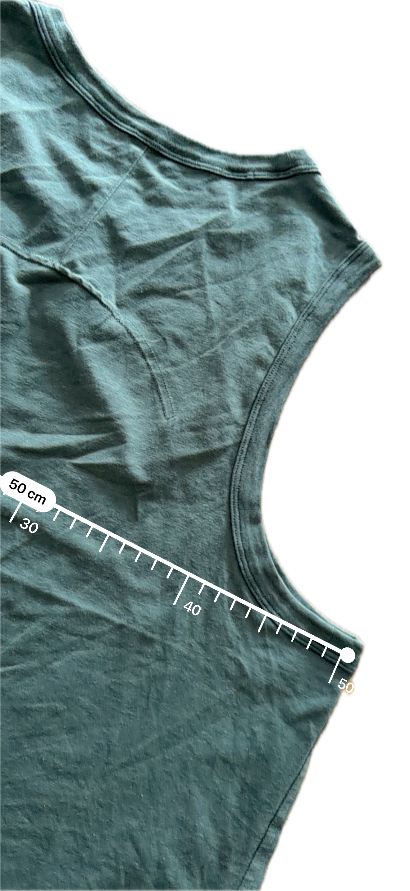 Tank Lululemon talla 12 verde tela Vitasea™