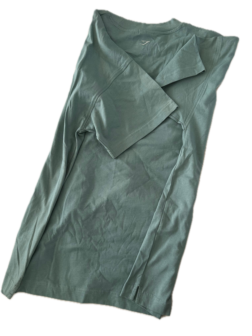 Playera GYMSHARK talla M verde gris