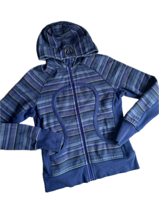Hoodie 10 rayas moradas
