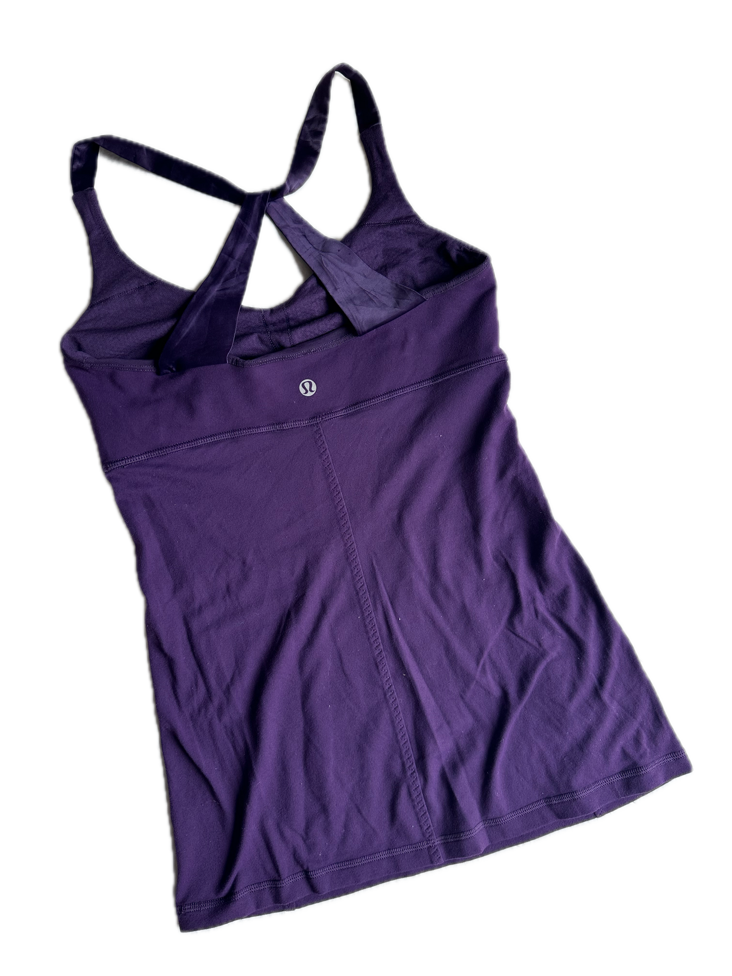 Tank top 6 morada tirantes satin