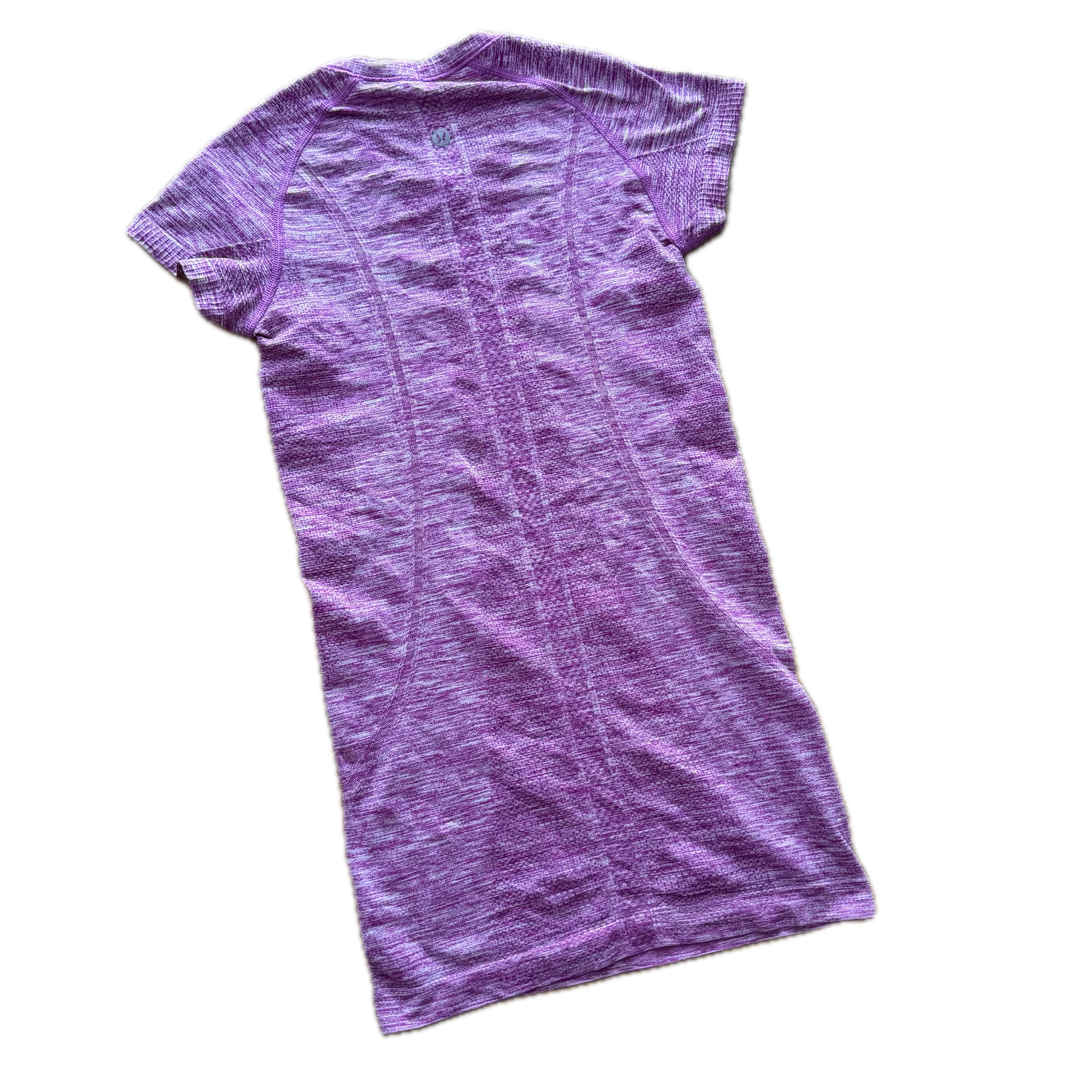 Playera talla 2 morado jaspeada