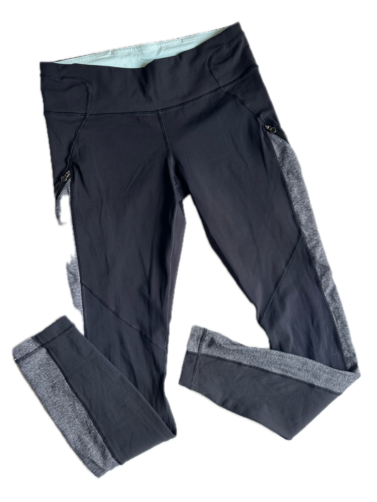 Legging 6 negro laterales gris