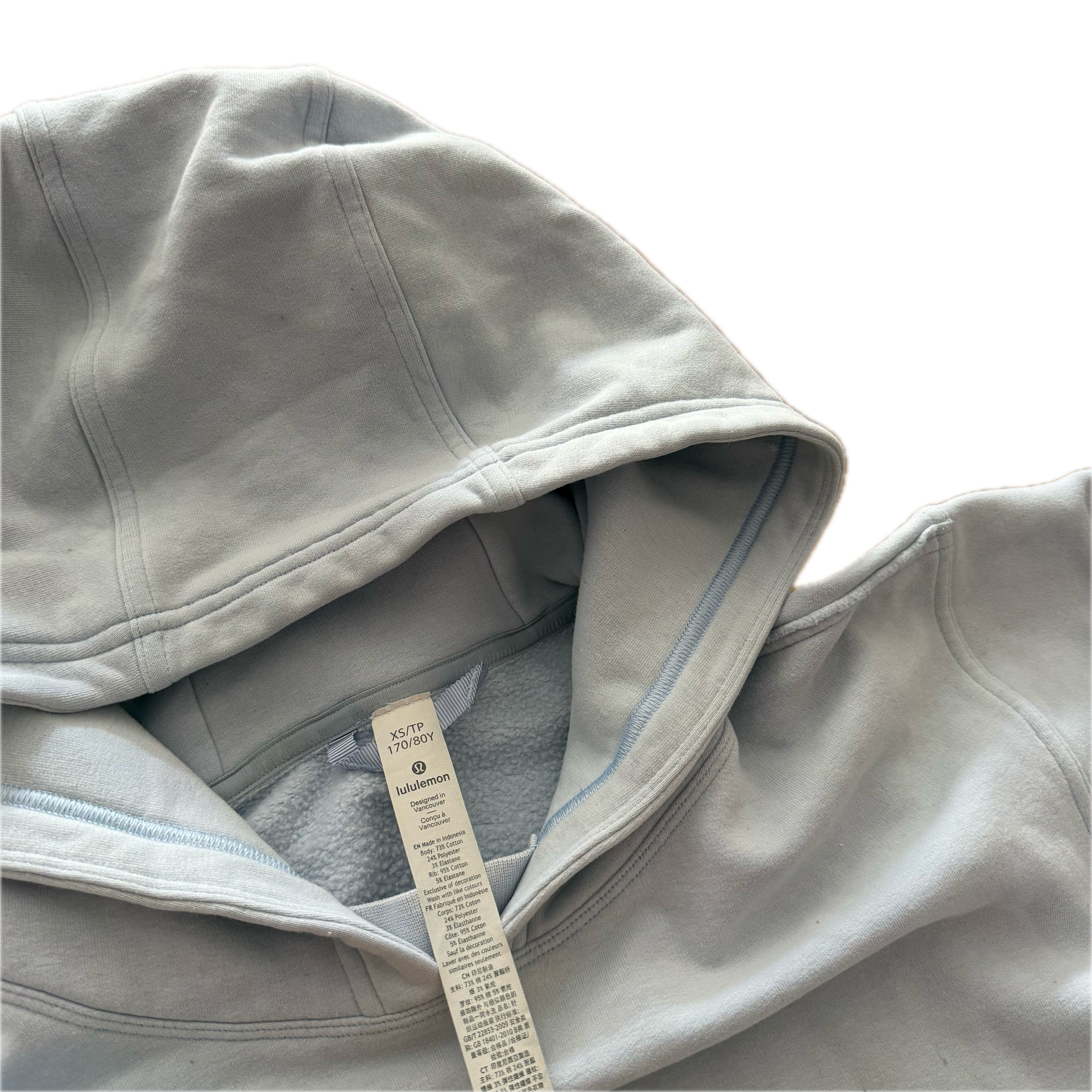 Hoodie talla 4 azul clarito