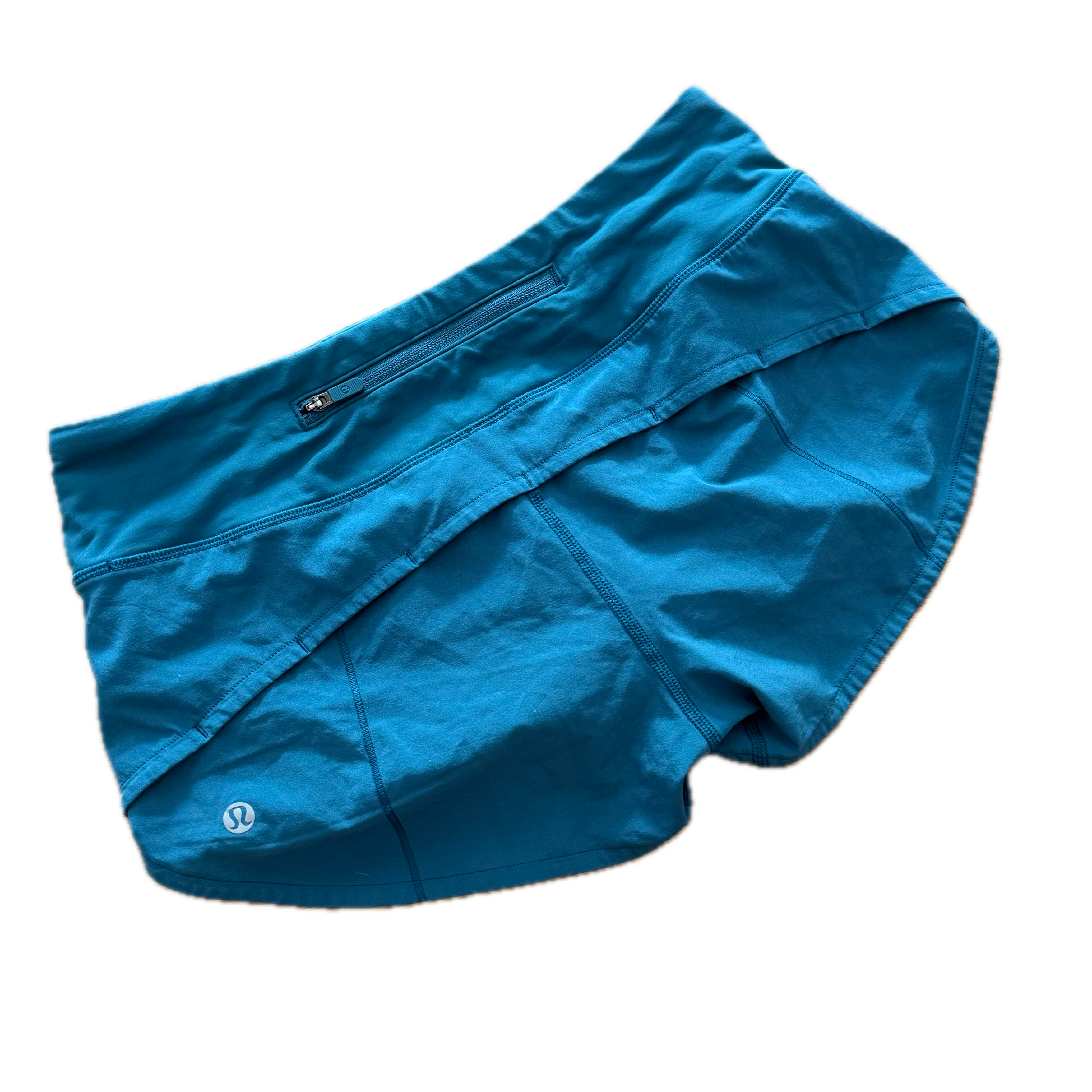 Short running talla 4 azul aqua