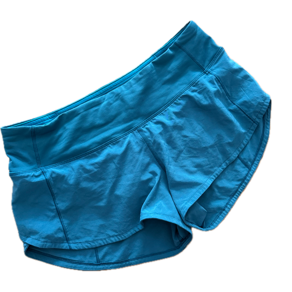 Short running talla 4 azul aqua