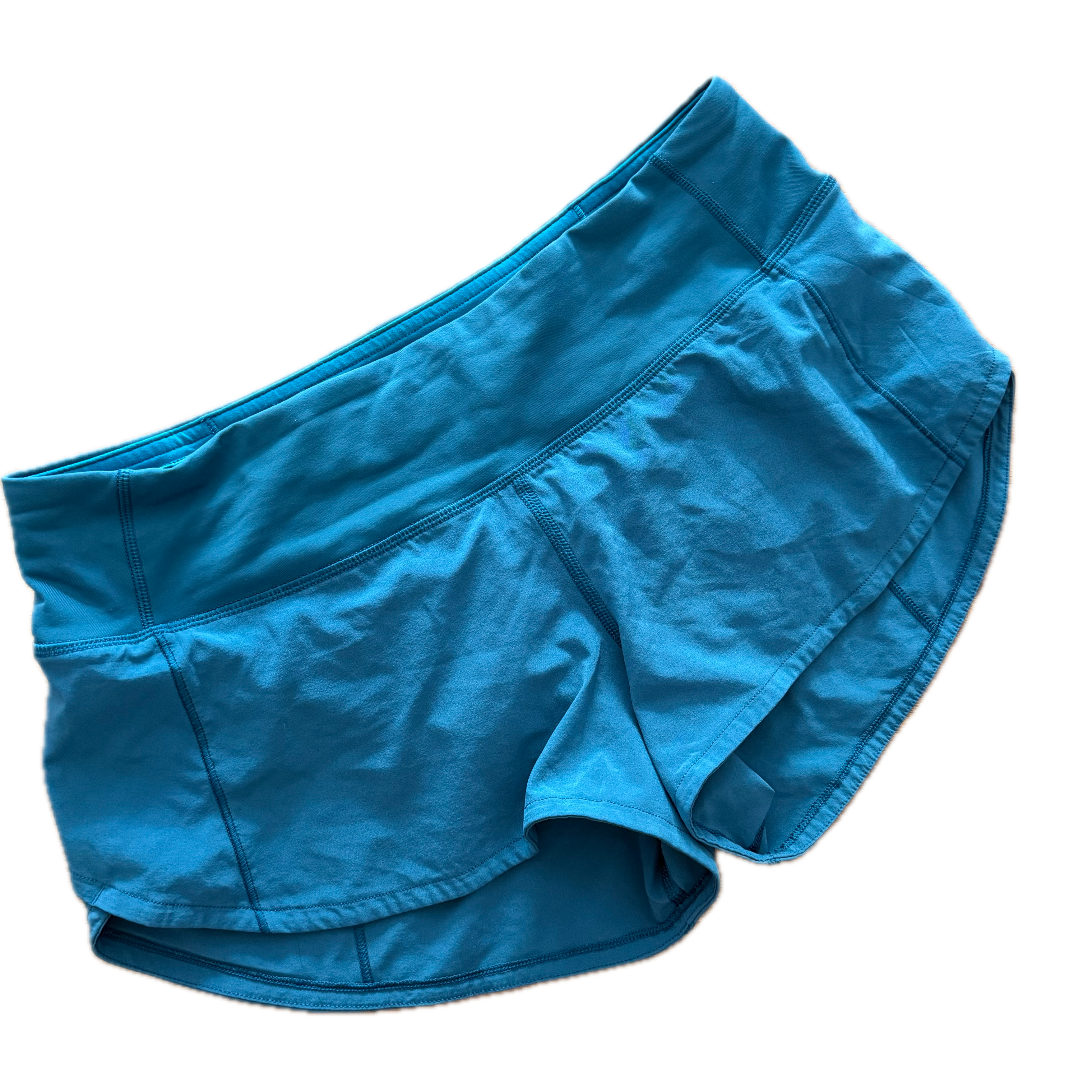 Short running talla 4 azul aqua