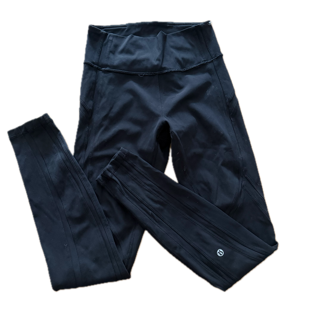Legging talla 4 negro con linea diseño