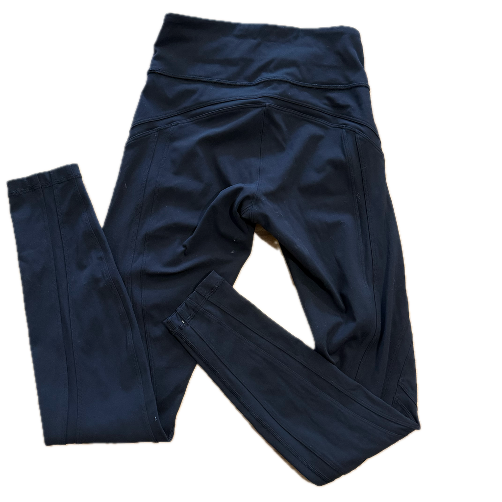 Legging talla 4 negro con linea diseño