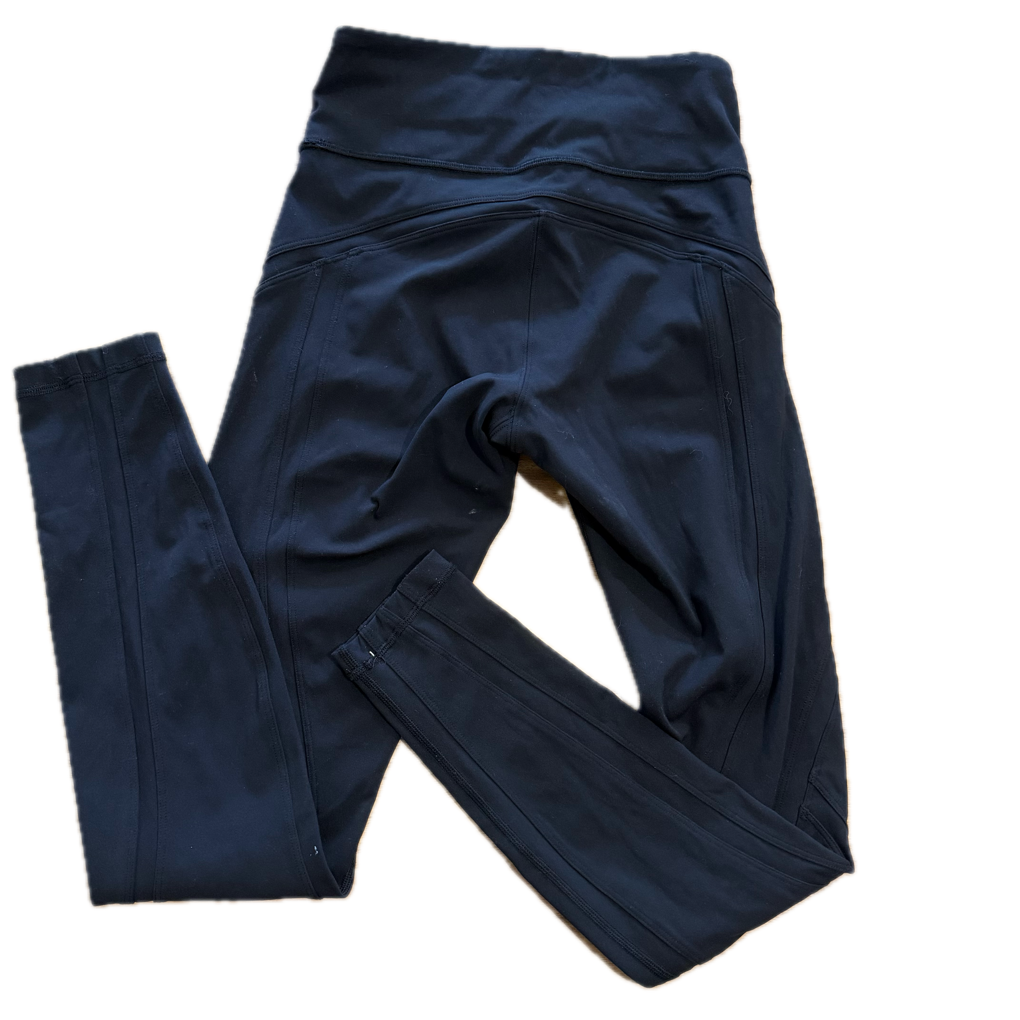 Legging talla 4 negro con linea diseño