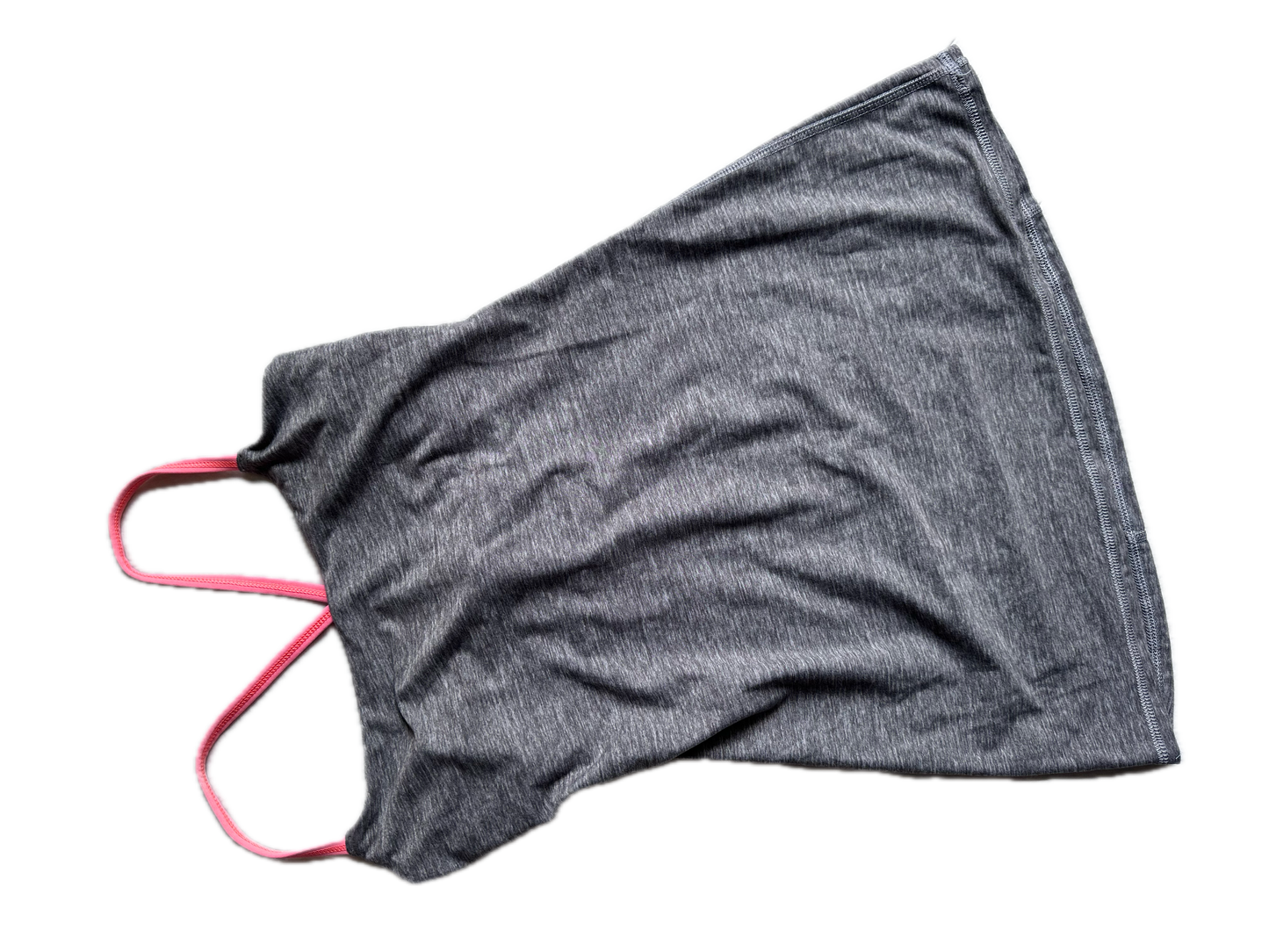 Tank top 4 gris con tirantes coral