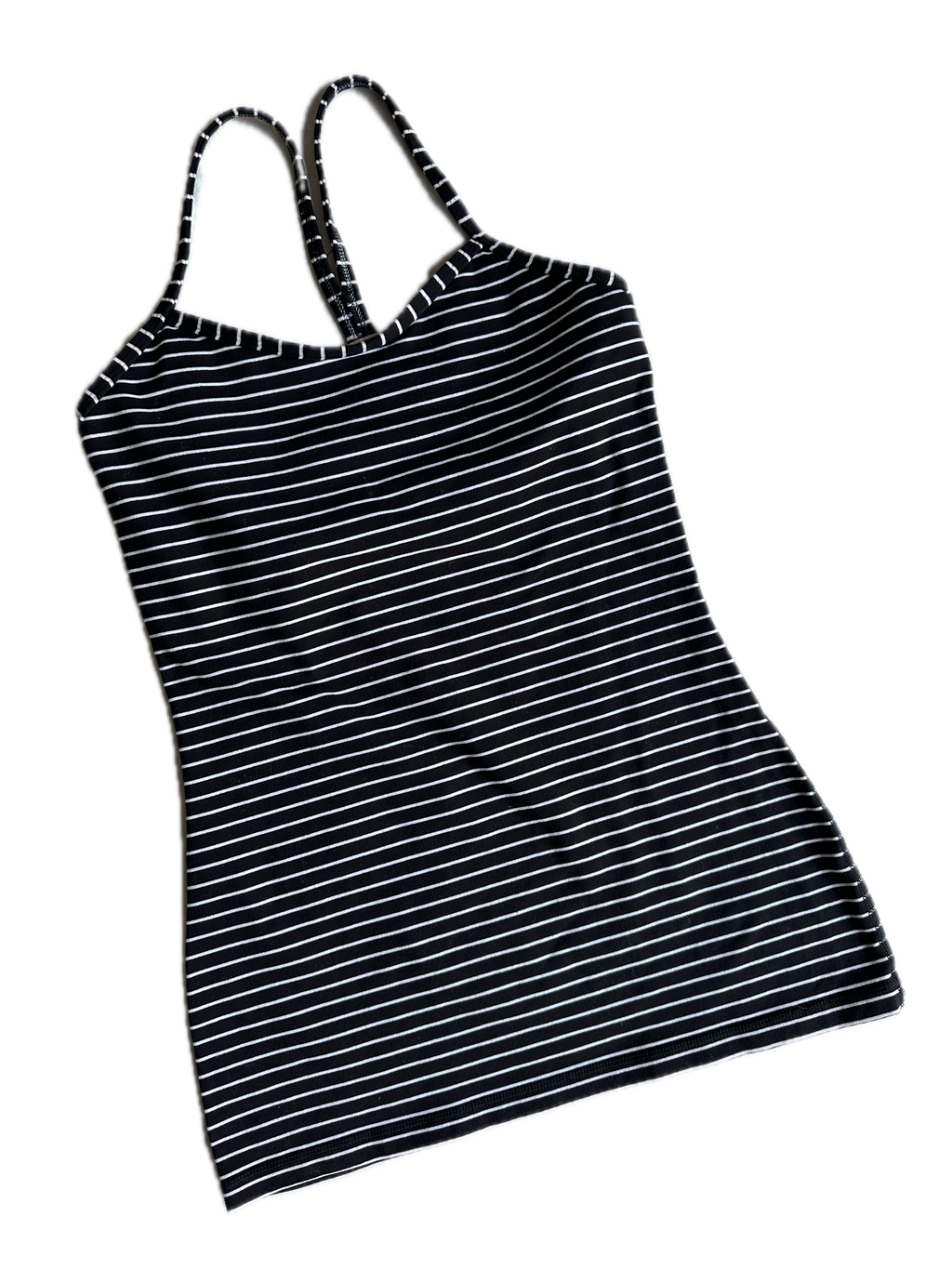 Tank top Lululemon talla XCH rayas azul marino/blanco
