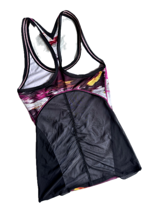 Tank top 4 print colores y mesh en espalda