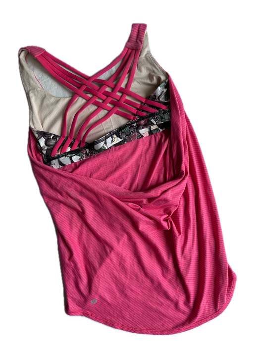 Tank top 4 rosa con tirantes espalda