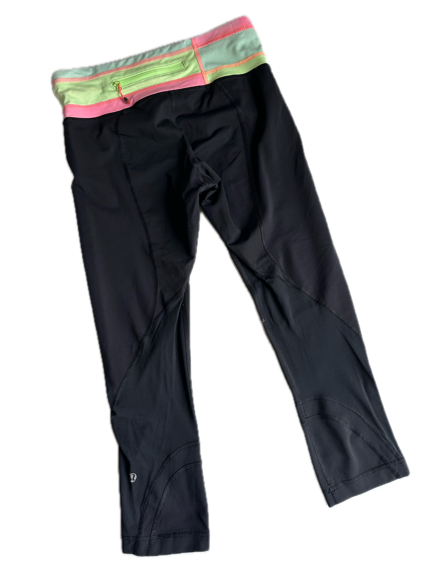 Legging 4 negro pretina colores