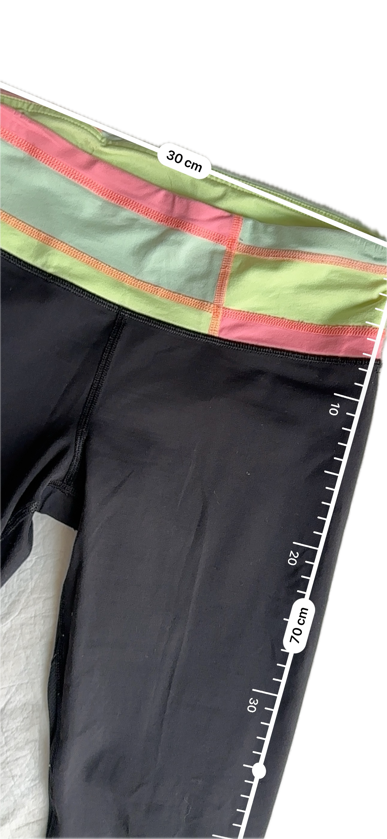 Legging 4 negro pretina colores