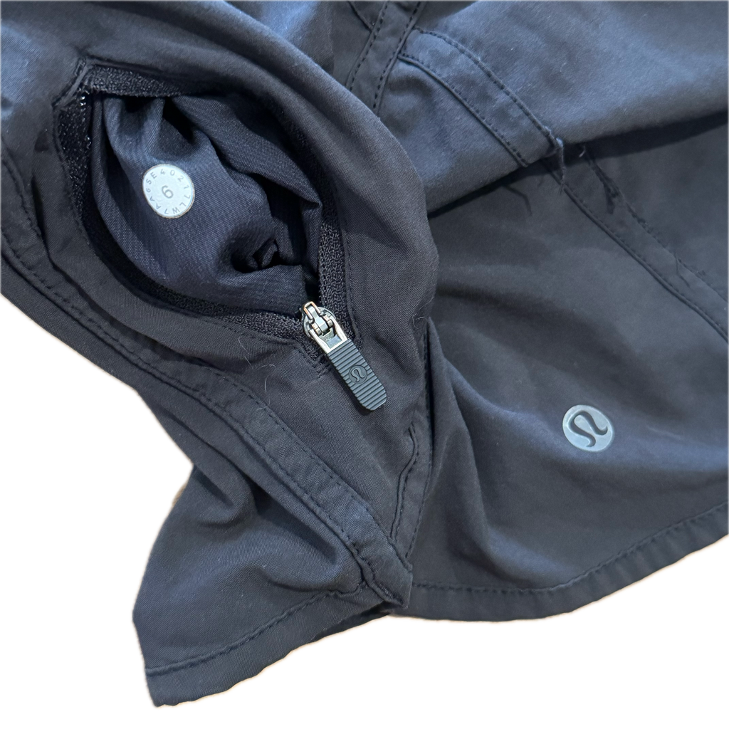 Short tall talla 6 negro con resorte