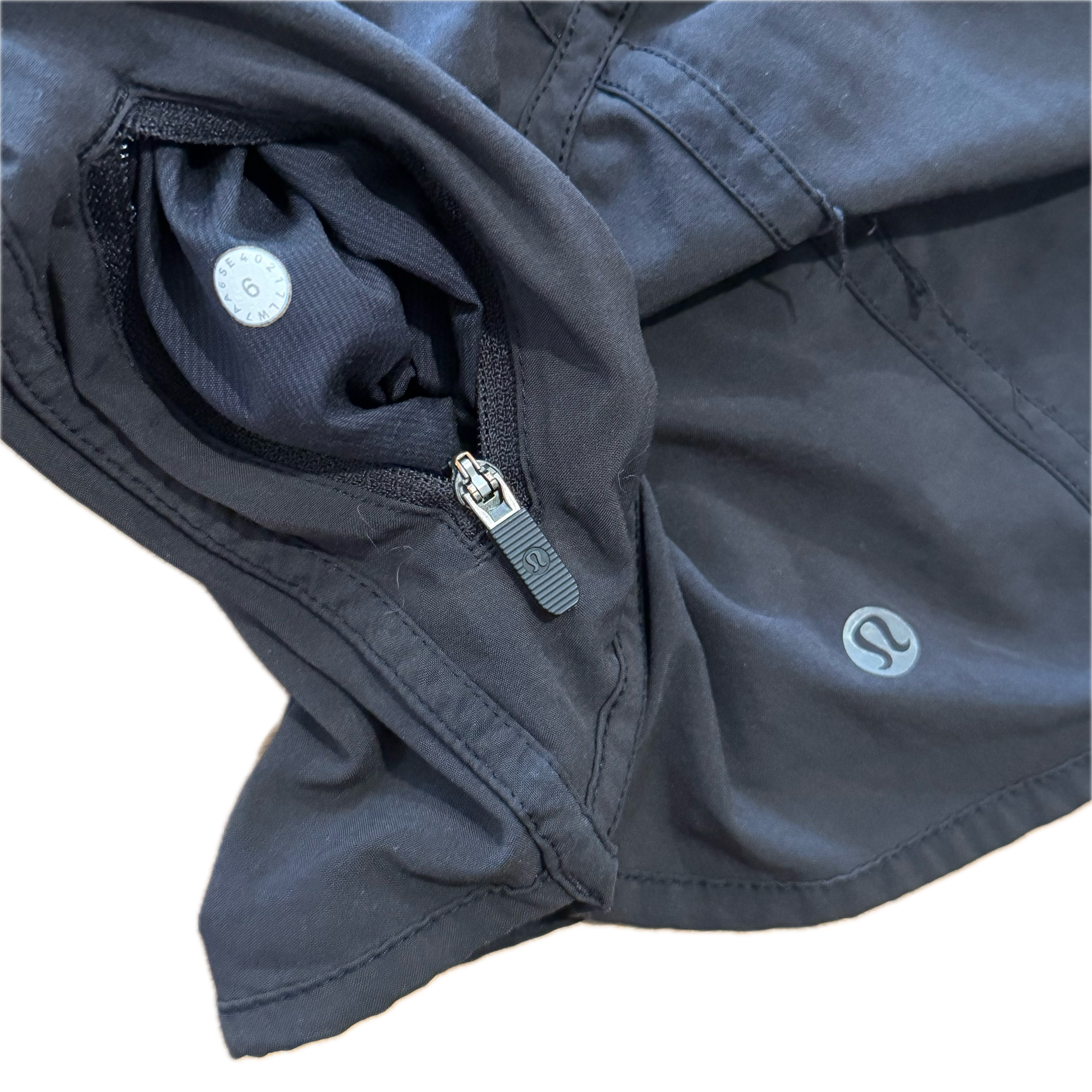 Short tall talla 6 negro con resorte