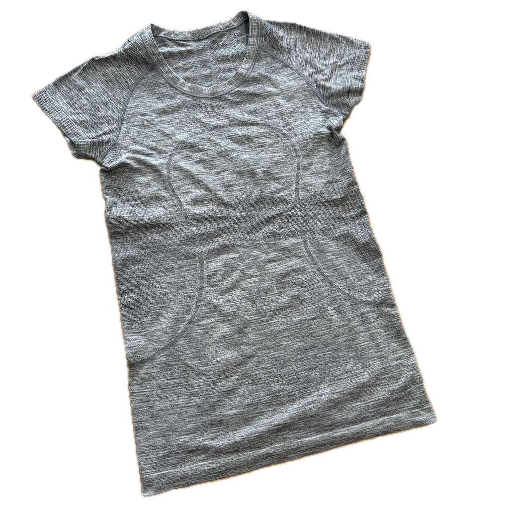 Playera talla 6 gris para running tela anti olor