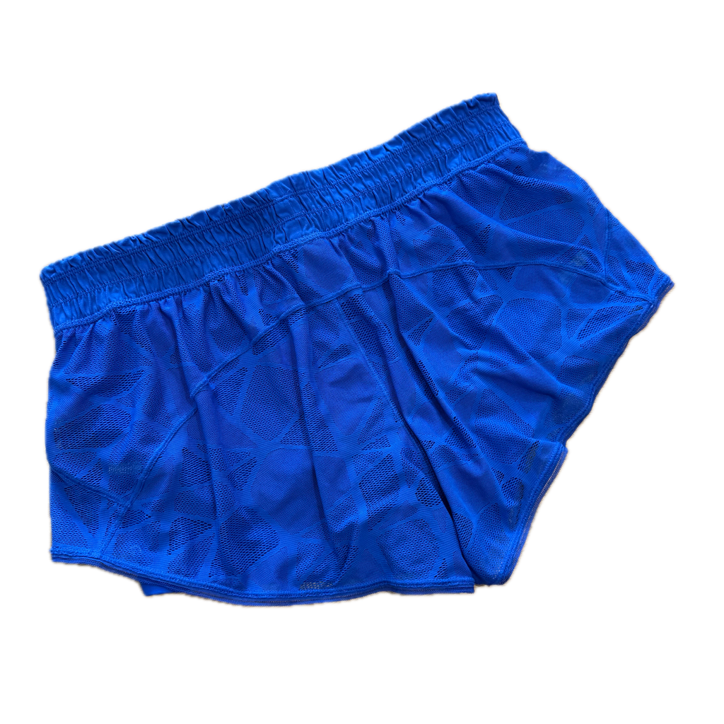 Short talla 8 azul rey tela con textura