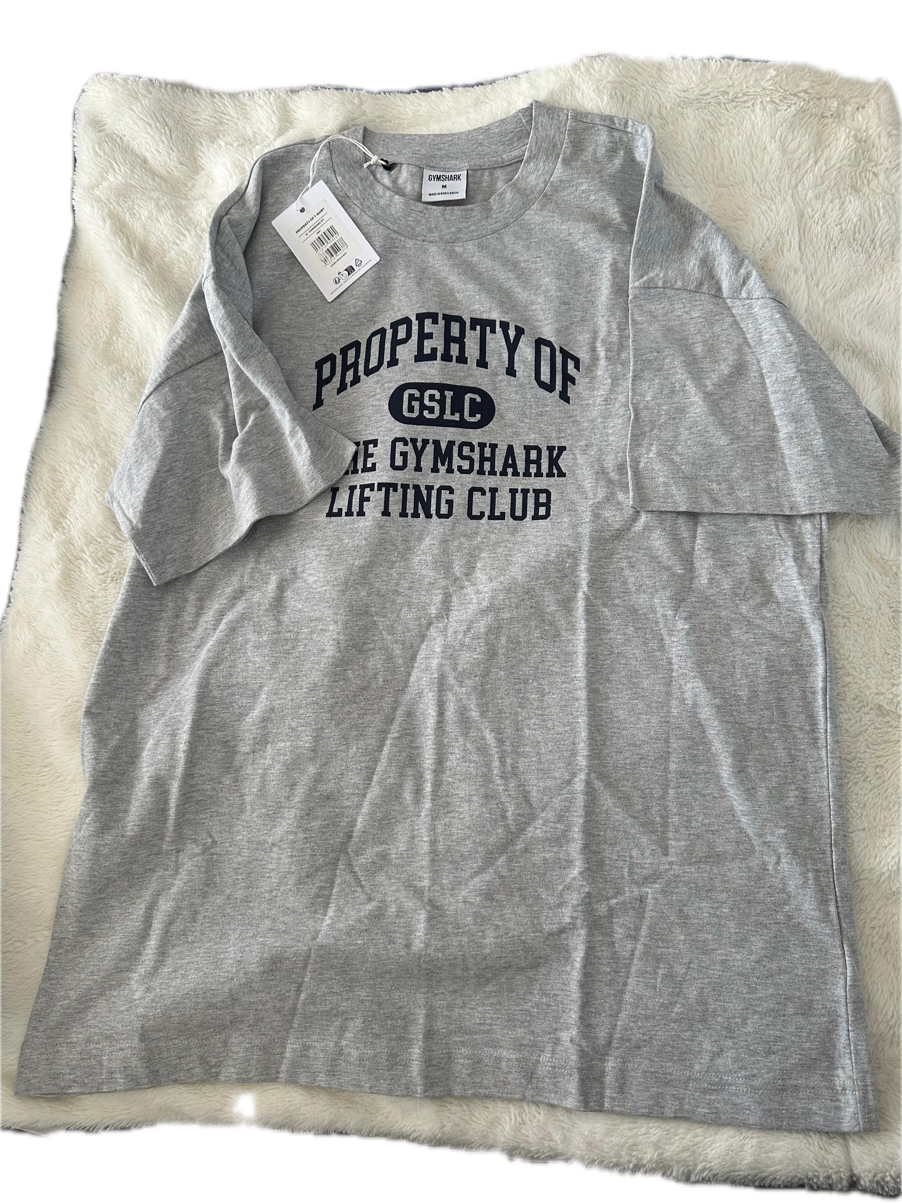 Playera GYMSHARK talla M gris